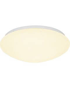 LED Plafondlamp met Sensor + Dag en Nacht Sensor - Kozolux Crimpy - 20W 1500lm - Warm Wit 3000K - Opbouw - Rond - Wit