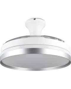 LED Plafondlamp met Ventilator - Plafondventilator - Trion Berga - 35W - Aanpasbare Kleur - Afstandsbediening - Dimbaar - Rond - Titaan - Kunststof 1