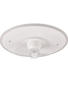 LED Plafondlamp met Ventilator - Plafondventilator - Trion Bryan - 30W - Aanpasbare Kleur - Afstandsbediening - Dimbaar - Rond - Mat Wit - Metaal 1