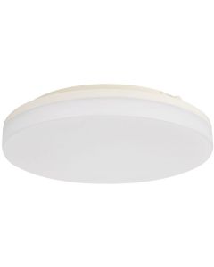 LED Plafondlamp - Plafondverlichting - Badkamerlamp - Andres - Opbouw Rond 15W - Waterdicht IP54 - Helder/Koud Wit 6400K - Mat Wit - Kunststof