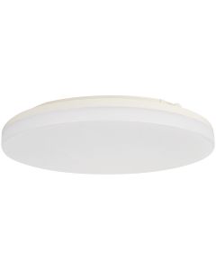 LED Plafondlamp - Plafondverlichting - Badkamerlamp - Andres - Opbouw Rond 30W - Waterdicht IP54 - Helder/Koud Wit 6400K - Mat Wit - Kunststof