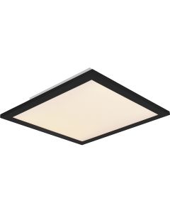 LED Plafondlamp - Plafondverlichting - Trion Alina - 13.5W - Warm Wit 3000K - Dimbaar - Mat Zwart - Aluminium - 30cm