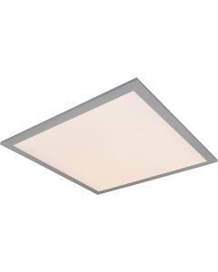 LED Plafondlamp - Plafondverlichting - Trion Alina - 18W - Warm Wit 3000K - Dimbaar - Vierkant - Mat Titaan - Aluminium