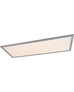 LED Plafondlamp - Plafondverlichting - Trion Alina - 34W - Warm Wit 3000K - Dimbaar - Vierkant - Mat Titaan - Aluminium