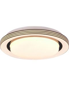 LED Plafondlamp - Plafondverlichting - Trion Atras - 10.5W - Aanpasbare Kleur - Afstandsbediening - Dimbaar - Sterlicht - Rond - Mat Zwart - Kunststof 