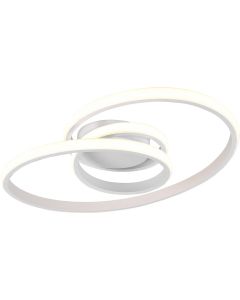 LED Plafondlamp - Plafondverlichting - Trion Sonso - 18.5W - Natuurlijk Wit 4000K - Rond - Mat Wit - Aluminium