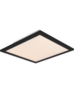 LED Plafondlamp - Plafondverlichting - Trion Tirus - 14W - Aanpasbare Kleur - Vierkant - Mat Zwart - Aluminium