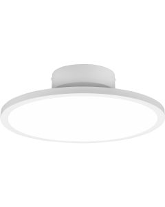 LED Plafondlamp - Plafondverlichting - Trion Trula - 29W - Natuurlijk Wit 4000K - Dimbaar - Rond - Mat Wit - Aluminium