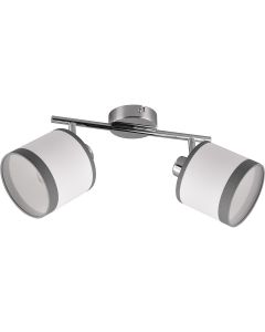 LED Plafondlamp - Plafondverlichting - Trion Vamos - E14 Fitting - 2-lichts - Rond - Chroom - Metaal - Max 10W 1