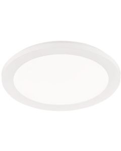 LED Plafondlamp - Trion Camy - Opbouw Rond 15W - Spatwaterdicht IP44 - Dimbaar - Warm Wit 3000K - Mat Wit