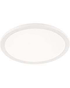 LED Plafondlamp - Trion Camy - Opbouw Rond 24W - Spatwaterdicht IP44 - Dimbaar - Warm Wit 3000K - Mat Wit