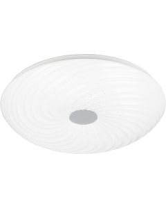 LED Plafondlamp - Trion Graty - 22W - Aanpasbare Kleur - Dimbaar - Afstandsbediening - Sterlicht - Rond - Mat Wit - Kunststof 1