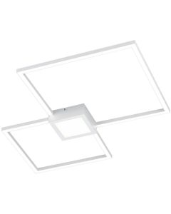 LED Plafondlamp - Trion Hydro - 28W - Natuurlijk Wit 4000K - Dimbaar - Vierkant - Mat Wit - Aluminium