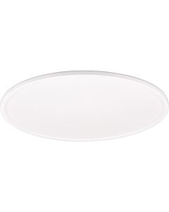 LED Plafondlamp - Trion Skiff - 30W - Aanpasbare Kleur - Dimbaar - Afstandsbediening - Rond - Mat Wit - Kunststof 1