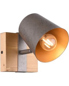 LED Plafondspot - Trion Bimm - E14 Fitting - 1-lichts - Rond - Antiek Nikkel - Aluminium