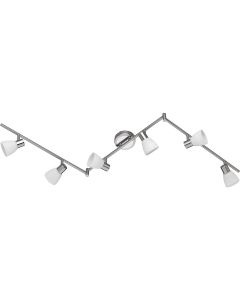 LED Plafondspot - Trion Caru - 18W - G9 Fitting - Warm Wit 3000K - 6-lichts - Dimbaar - Rond - Mat Nikkel - Aluminium