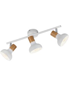 LED Plafondspot - Trion Livori - E14 Fitting - 3-lichts - Rechthoek - Mat Wit - Metaal 1