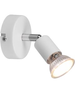 LED Plafondspot - Trion Pamo - GU10 Fitting - 1-lichts - Rond - Mat Wit - Aluminium