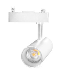 LED Railverlichting - Track Spot - Aigi - 1 Fase - 10W - Helder/Koud Wit 6500K - Rond - Wit