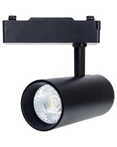 LED Railverlichting - Track Spot - Aigi - 1 Fase - 24W - Natuurlijk Wit 4000K - Rond - Zwart