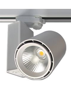 LED Railverlichting - Track Spot - Prixa Oron - 30W - 3 Fase - Rond - Warm Wit 3000K - Mat Wit - Aluminium