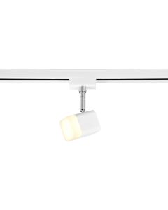 LED Railverlichting - Track Spot - Trion Dual Ribon - 2 Fase - 3.5W - Warm Wit 3000K - Dimbaar - Rechthoek - Mat Wit - Aluminium