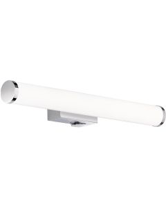 LED Spiegelverlichting - Trion Matero - 4W - Spatwaterdicht IP44 - Warm Wit 3000K - Glans Chroom - Aluminium