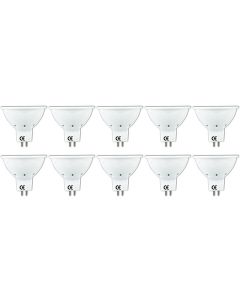 LED Spot 10 Pack - Aigi Firona - GU5.3 MR16 Fitting - 3W - Helder/Koud Wit 6400K - 12V