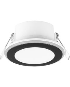 LED Spot - Inbouwspot - Trion Auran - 5W - Warm Wit 3000K - Rond - Mat Zwart - Kunststof