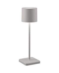 LED Tafellamp - Trion Andez - 1.5W - Aanpasbare kleur - Oplaadbare batterijen - Grijs - Kunststof 1