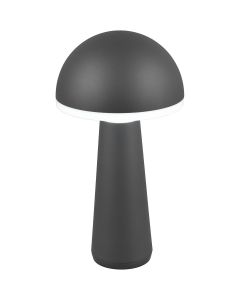 LED Tafellamp - Trion Lungo - 2W - Aanpasbare kleur - Oplaadbare batterijen - Antraciet - Gegoten Aluminium 1