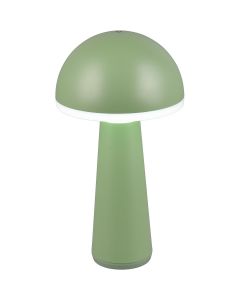 LED Tafellamp - Trion Lungo - 2W - Aanpasbare kleur - Oplaadbare batterijen - Pistachegroen - Gegoten Aluminium 1