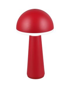 LED Tafellamp - Trion Lungo - 2W - Aanpasbare kleur - Oplaadbare batterijen - Rood - Gegoten Aluminium 1