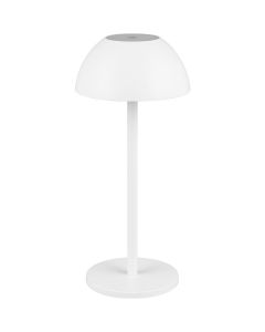 LED Tafellamp - Trion Rado - 1.7W - Warm Wit 3000K - Oplaadbare batterijen - Mat Wit - Kunststof 1