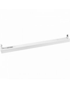 LED TL Armatuur T8 - Aigi Dybolo - 60cm Enkel - IP20 - Mat Wit - Staal