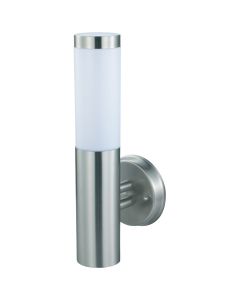 LED Tuinverlichting - Buitenlamp - Laurea 2 - Wand - RVS - E27 - Rond