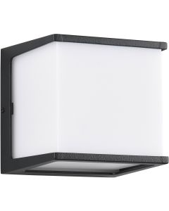 LED Tuinverlichting - Buitenlamp - Wandlamp - Trion Lera - 8W - Warm Wit 3000K - Vierkant - Mat Zwart - Aluminium 1