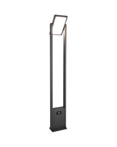 LED Tuinverlichting met Bewegingssensor - Staande Buitenlamp - Trion Walla - 5W - Aanpasbare kleur - Rechthoek - Antraciet - Aluminium - 101cm 1