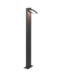 LED Tuinverlichting - Staande Buitenlamp - Trion Ihson XL - 8W - Warm Wit 3000K - Draaibaar - Rechthoek - Mat Antraciet - Aluminium