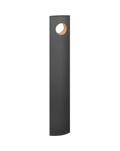 LED Tuinverlichting - Staande Buitenlamp - Trion Katio XL - 5W - Warm Wit 3000K - Rond - Mat Antraciet - Aluminium