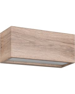 LED Tuinverlichting - Wandlamp Buitenlamp - Trion Cayen Up and Down - E14 Fitting - 2-lichts - Spatwaterdicht IP44 - Bruin - Aluminium 1