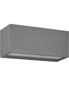 LED Tuinverlichting - Wandlamp Buitenlamp - Trion Cayen Up and Down - E14 Fitting - 2-lichts - Spatwaterdicht IP44 - Grijs - Aluminium 1