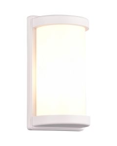 LED Tuinverlichting - Wandlamp Buitenlamp - Trion Hanem - E27 Fitting - Rond - Mat Wit - Aluminium 1