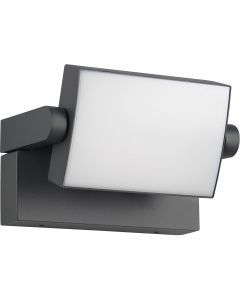 LED Tuinverlichting - Wandlamp Buitenlamp - Trion Sansar - 10W - Warm Wit 3000K - Waterdicht IP54 - Antraciet - Aluminium 1