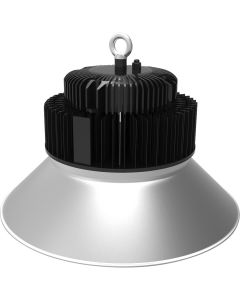 LED UFO High Bay 200W - Aigi Mania - Magazijnverlichting - Waterdicht IP65 - Helder/Koud Wit 6000K - Mat Zwart - Aluminium