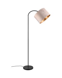 LED Vloerlamp - Trion Julina - E27 Fitting - Verstelbaar - Rond - Beige - Textiel 1