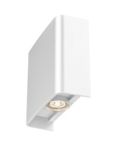 LED Wandlamp - Brinton Victo - Up & Down - 2W 180lm - Aanpasbare Lichtkleur CCT - Voor Buiten en Binnen - Waterdicht IP65 - Rechthoek - Wit