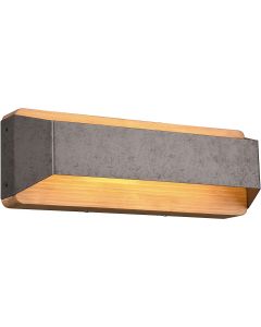 LED Wandlamp - Trion Arbon Up and Down - 13W - Warm Wit 3000K - Rechthoek - Antiek Nikkel - Aluminium