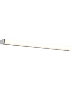 LED Wandlamp - Trion Fabian - 12W - Warm Wit 3000K - Rechthoek - Mat Chroom - Aluminium