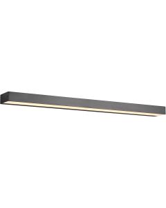 LED Wandlamp - Trion Rolan - Up en Down - 13W - Warm Wit 3000K - Rechthoek - Mat Zwart - Aluminium